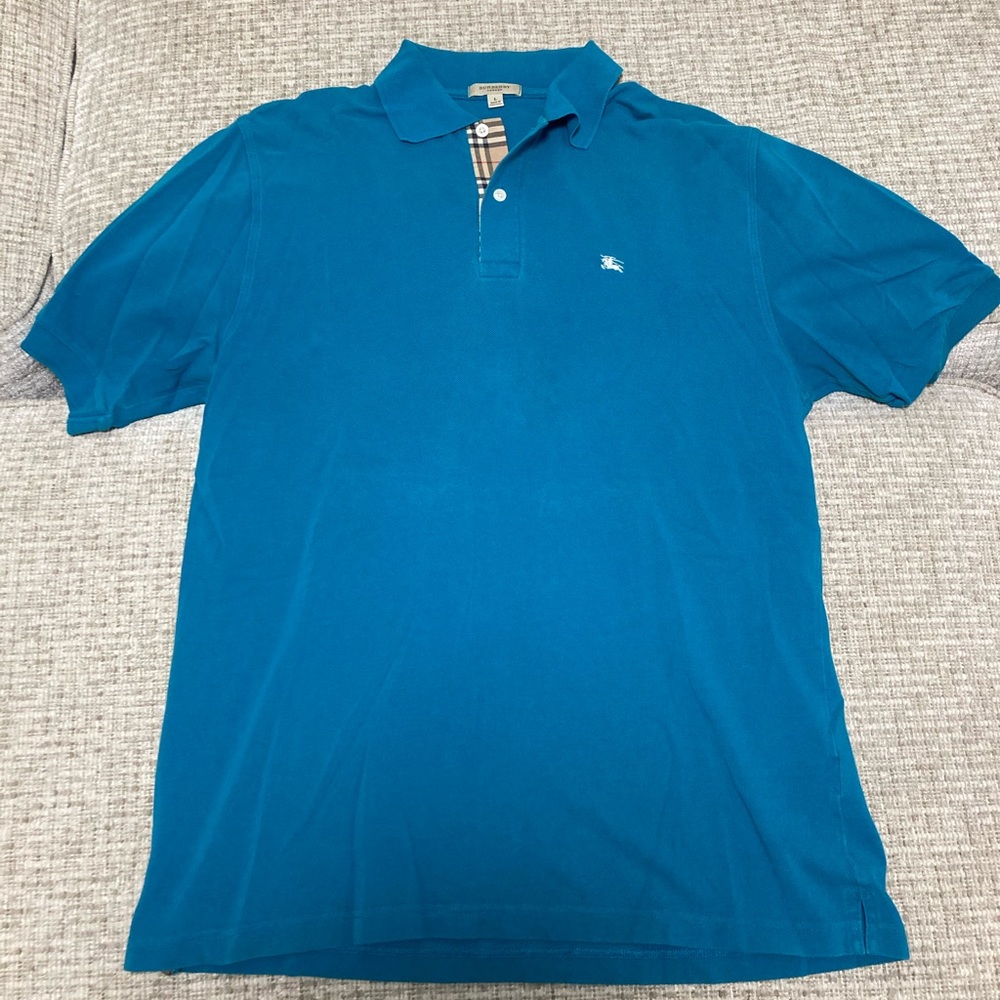 Blue Burberry London Polo size L